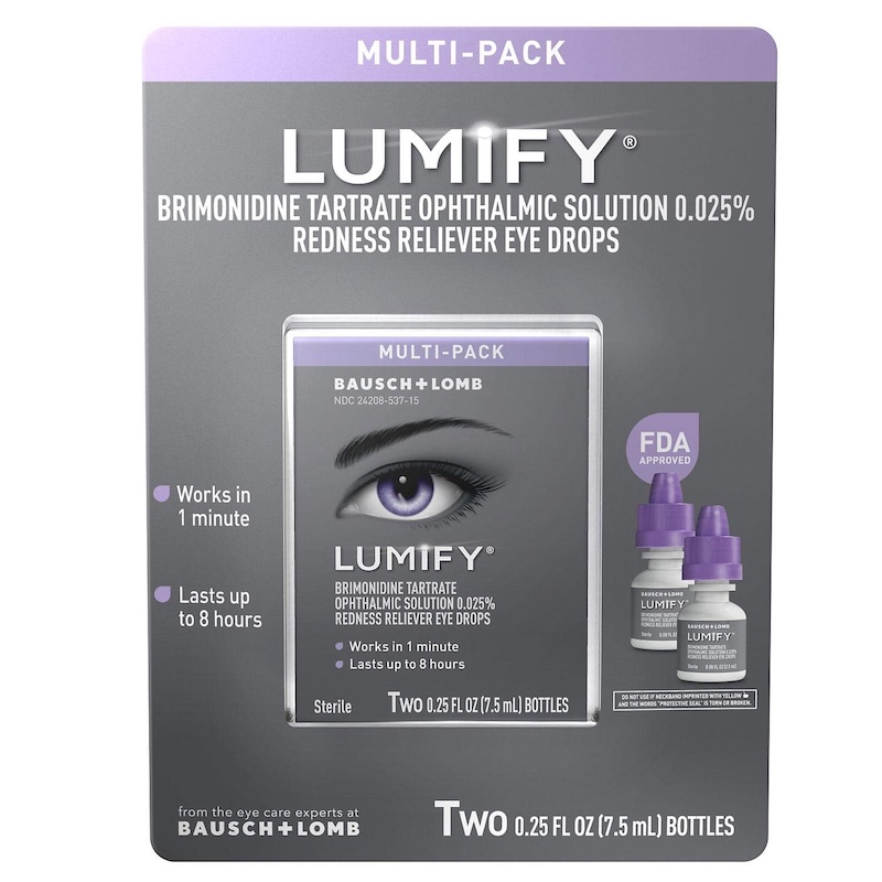 LUMIFY Redness Reliever Eye Drops 7.5ml twin pack by Bausch + Lomb